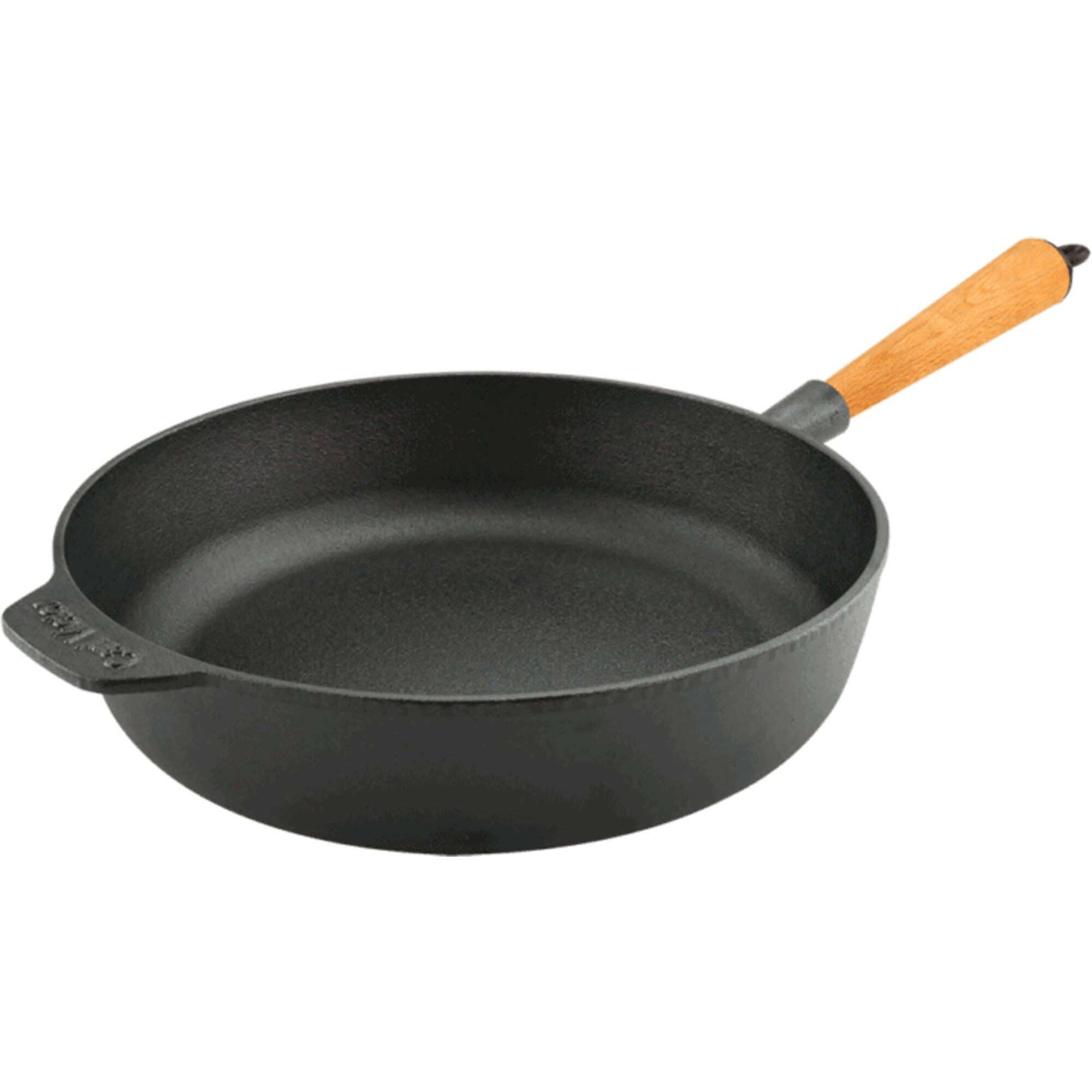 Støbejerns Sauterpande 28 Cm  Med Bøgegreb