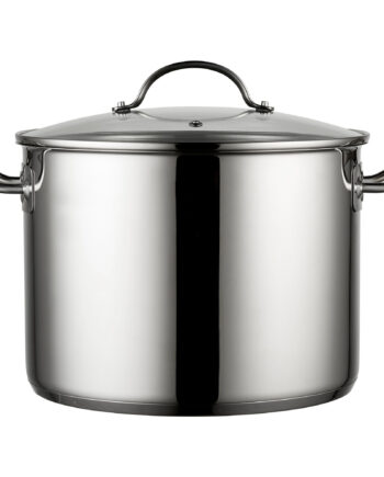 Stor 10 Liter Gryde med Glaslåg - Perfekt til Madlavning
