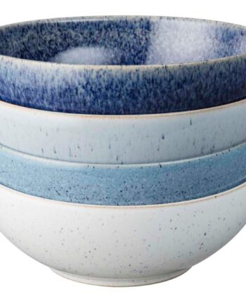 Studio Blue Dybe Skåle - 4 Stk Sæt til Supper og Retter