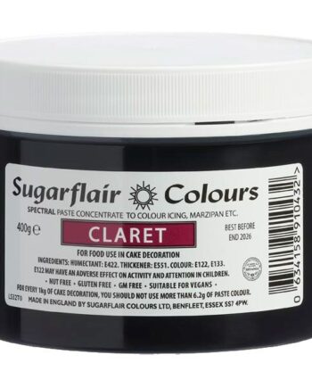 Sugarflair Pastafarve Claret 400g - Farv din fondant!