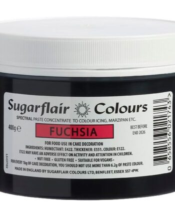Sugarflair Fuchsia Pastafarve 400g - Farver til Kager
