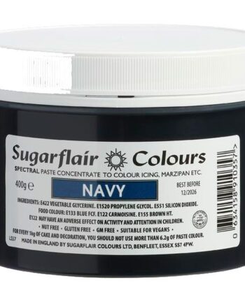 Sugarflair Navy Pastafarve 400g - Perfekt til Kager!
