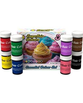Sugarflair Pastafarve Sæt - 8 Mixed Farver 25g