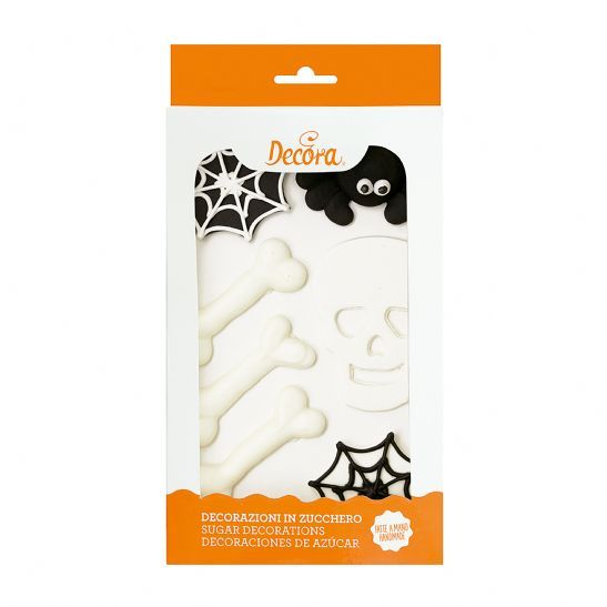 Skræmmende Sukkerdekorationer til Halloween - 7 Stk