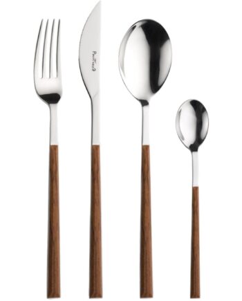 Sushi Bestiksæt 24 Dele - Queen Mahogany Tilbud