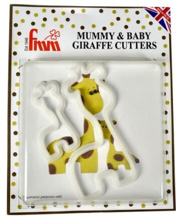 Udstikker Sæt: Girafmor Med Baby - 2 Stk Fmm