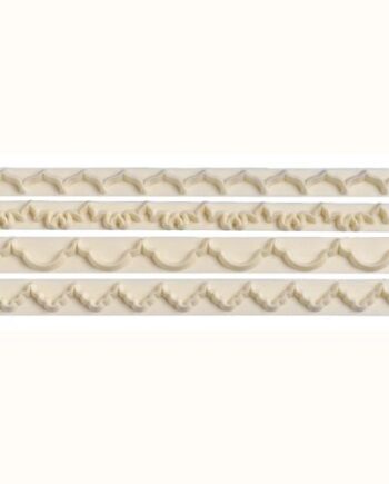 Kantudstikkersæt Nr. 1 "Straight Frill" - 4 Mønstre