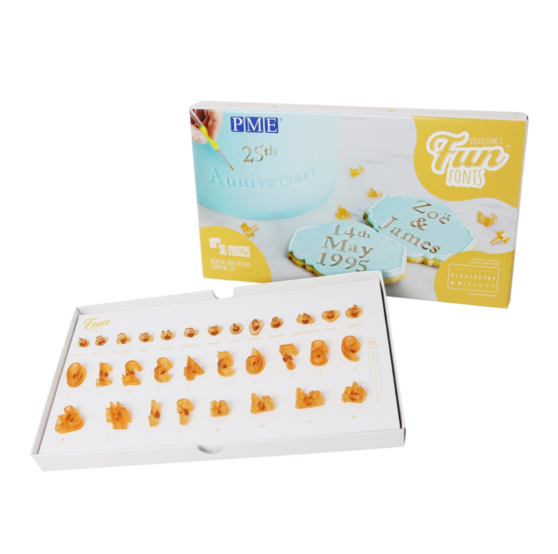 Udstikker til Bogstaver til Kager og Cupcakes Nr. 2