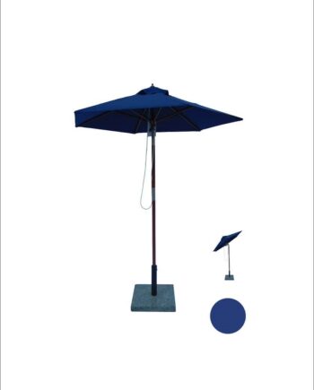 Venedig Parasol Træ ø1 8 Mtr Med Tilt Blå   80