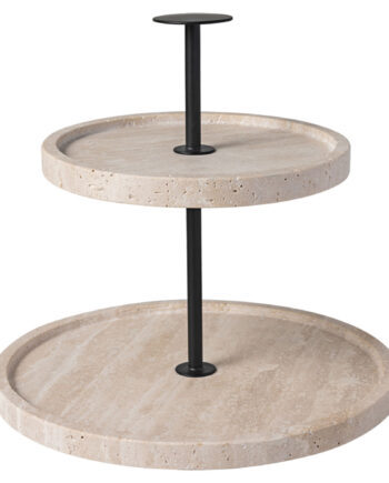 Villeroy & Boch Travertine Kagefad med 2 Etager