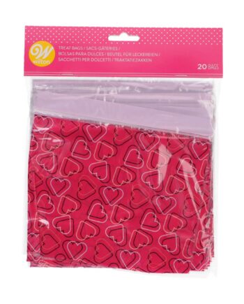 Wilton Slikposer Hjerter med Genluk - 20 Stk.