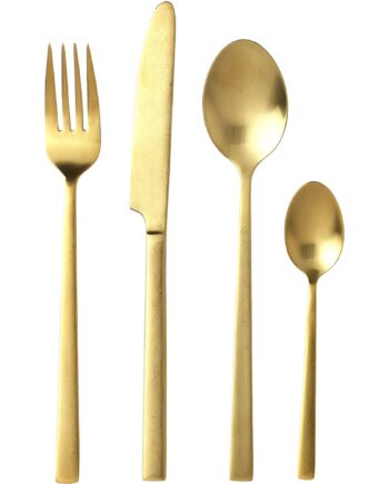 Bestiksæt i 16 dele i messing fra Bitz - Black Friday tilbud!