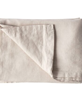 Elegant Hørdug 145 X 330 Cm i Varm Grå - Tidløs Stil