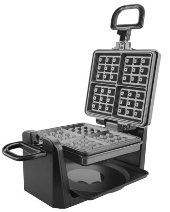 Belgisk Vaffeljern  Sort Stål