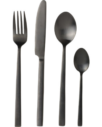 Bestik I 16 Dele   Sort