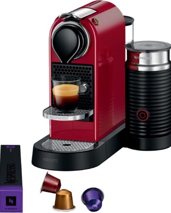 Citiz   Milk By Krups Kaffemaskine  Rød