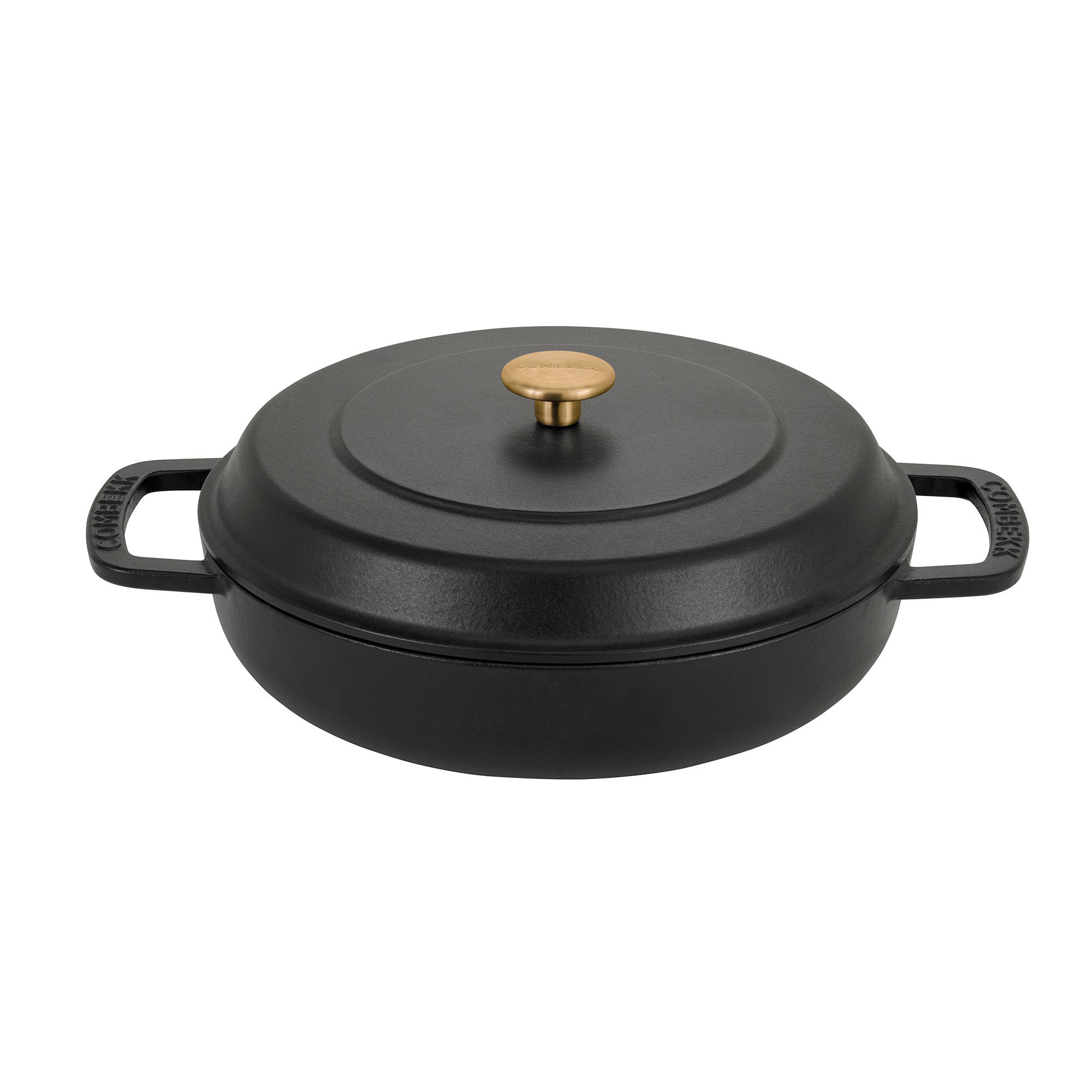 Combekk Lav Gryde Med Låg ø28 Cm 5 Liter  Sort