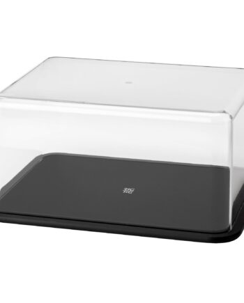 Contain It Osteklokke Opbevaringsboks  Sort