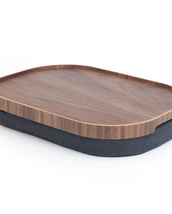 Curveline Serveringsbakke Anti Slip  Large  Valnød