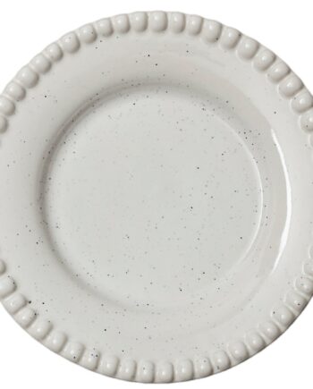 Daria Tallerken 22 Cm  2 Stk  Cotton White Shiny