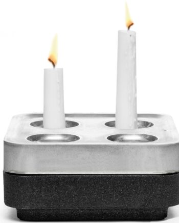 Fyran Korkskål  Gaveæske  Poleret Sort