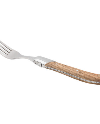 Gaffelsæt I Gaveæske 6 Dele  Eg