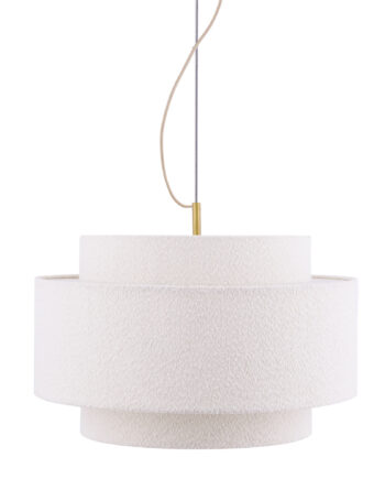 Globen Lighting Noah Boucl?  Pendellampe 50 Cm  Hvid