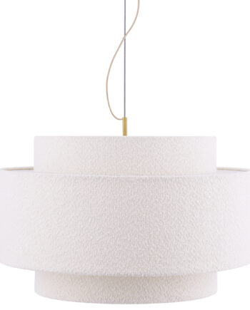 Globen Lighting Noah Boucl?  Pendellampe 70 Cm  Hvid