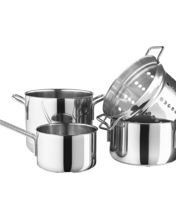 Grydesæt Med Pastaindsats 4 Dele