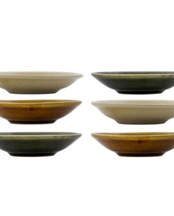 Hala Skål Grøn Gul Mocha 6 Stk