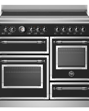 Her105i3enet Heritage Induktionskomfur Med Trippel Ovn  100 Cm  Mat Sort