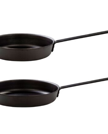 Kockums Jernverk Stegepandesæt Kulstål  24   28 Cm