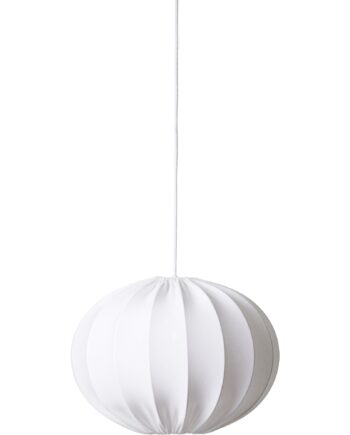 Loftslampe  Oval Kugle  40 Cm  Hvid