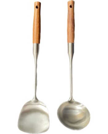 Lotus Woksæt Med Stegespatel Og Ske