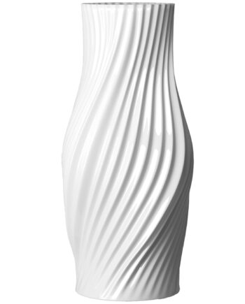 Lyngby Porcelæn Twist Vase 31 Cm  Hvid