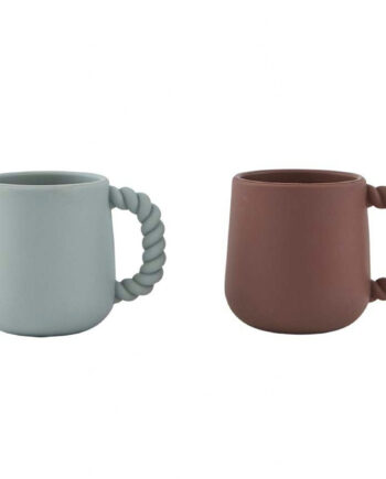 Oyoy Mini Mellow Børnekrus 2 Pak  Choko