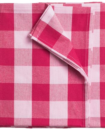 Paola Dækkeserviet 180x145 Cm  Rød Lyserød