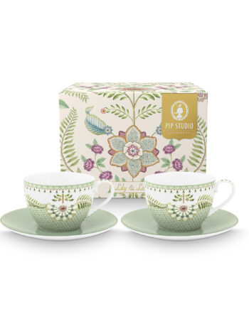 Pip Studio Lily   Lotus Cappuccino Kop 2 Pak