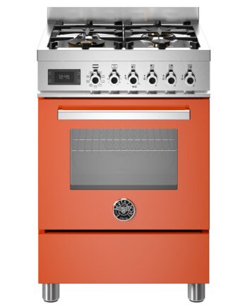 Pro64l1eart Professional Gaskomfur Med Ovn  60 Cm  Orange