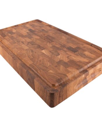 Skærebræt I Eg Med Rille  30x20x3 Cm