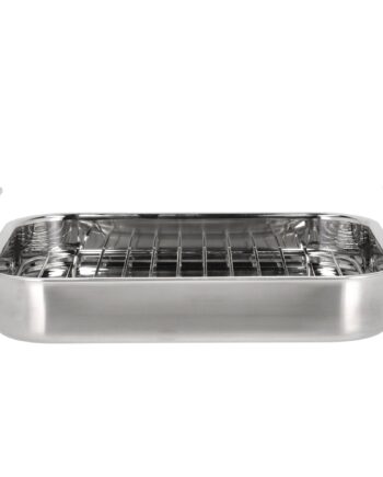 Somme Bradepande Med Rist 32 X 26 5 X 5 5 Cm  Rustfrit Stål