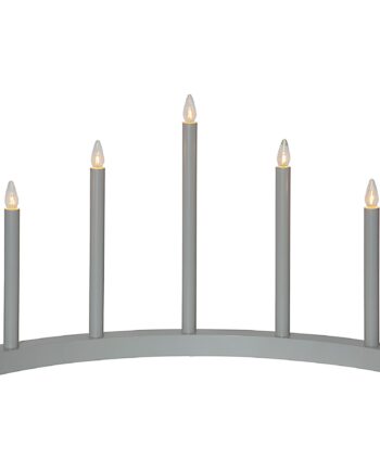 Accent Lysestage 5 Lyskilder  Grå