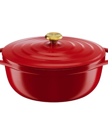 Air Oval Gryde  5 7 Liter  30 Cm  Rød