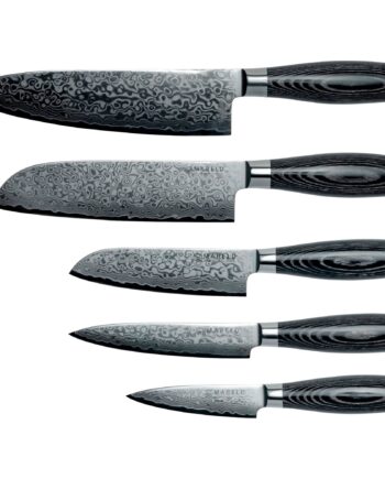 Akio Knivsæt  5 Knive  Sort