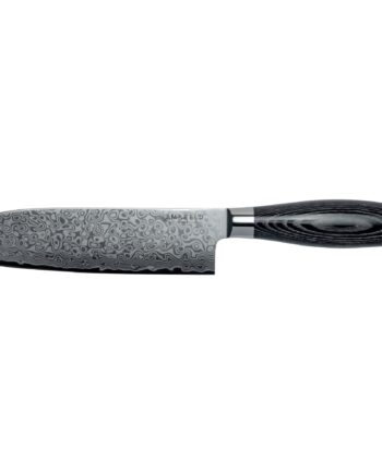 Akio Santokukniv 18 Cm  Sort