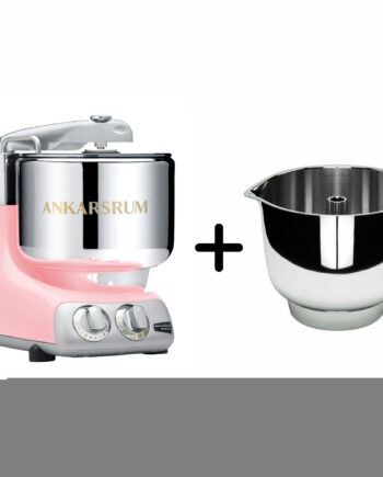 Ankarsrum Assistent Original Akm6230 Cloudy Pink   Røreskål I Rustfrit Stål