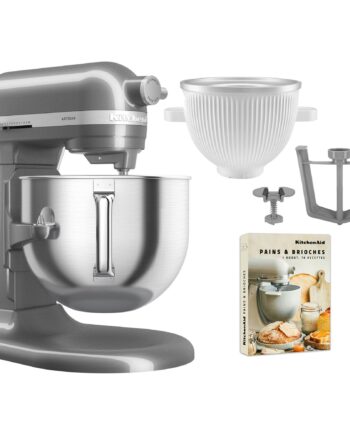 Artisan 5ksm70shxe Køkkenmaskine 6 6 Liter   5ksmicm Ice Cream Maker  Medallion Silver