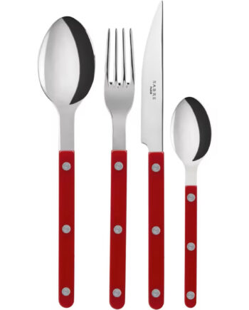 Bistrot Solid Bestik Sæt 16 Dele  Vinrød