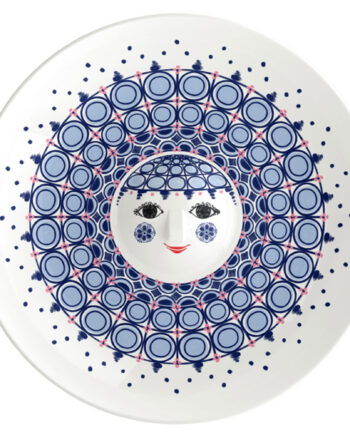 Bjørn Wiinblad Olga Skål 33 Cm  Blå