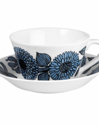 Blå Aster Tekop Med Underkop  25 Cl